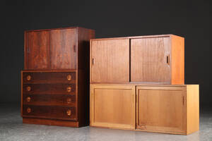 Fire moduler af eg, palisander og teak 4