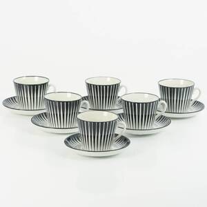 TEKOPPAR, 6 delar, Zebra, Eugen Trost, Upsala-EkebyGefle