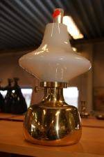 Bordsoljelampa mässingglas, Petronella des. Henning Koppel