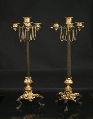 Kandelabrar, empirstil, 1910-20-tal