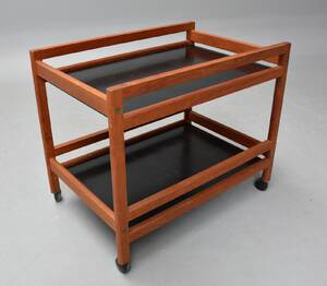 Børge Mogensen. Serveringsvogn rullebord i teaktræ, 1960erne