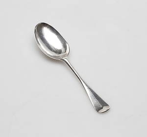 MATSKED, silver, Magnus Myrmanverksam 1706-30 Norrköping, vikt ca 50 gram.