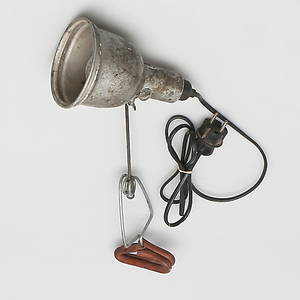 KLÄMLAMPA i aluminium, 193040-tal.