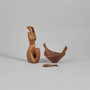 Skulptur, skål med sked