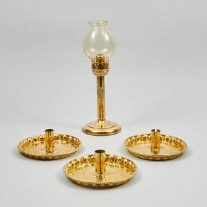 Ljusplåtar, bordsfotogenlampa