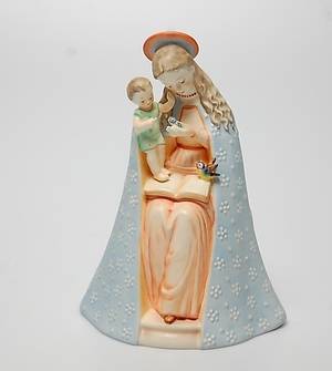 FIGURIN, porslin, Madonna, Hummel.
