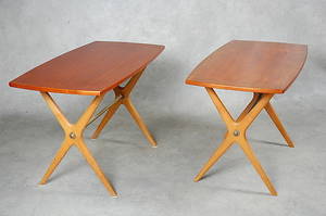 BORD, 1 par, Karl-Erik Ekselius för JOC, Vetlanda, 1950-tal.