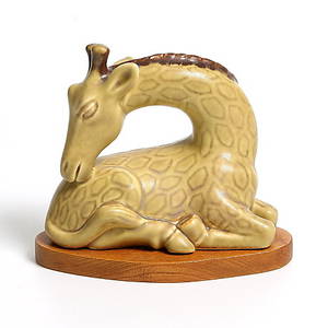 GIRAFF, stengods, Gunnar Nylund, Rörstrand. Signerad.