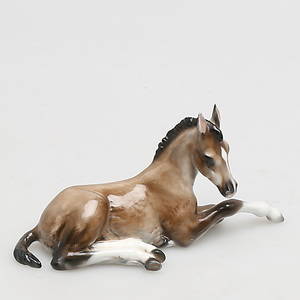 FIGURIN i porslin, vilande föl, Rosenthal, Tyskland.