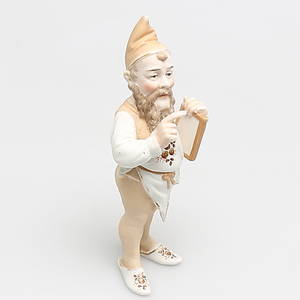 TOMTE i porslin, tidigt 1900-tal, troligen Tyskland.