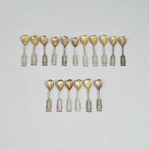 Kaffeskedar, 17st. Silver