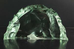 VICKE LIDNSTRAND, glasblock, Kosta