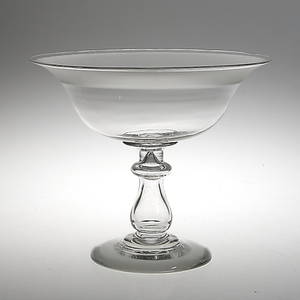 SKÅL på FOT, munblåst glas, 1800-tal.