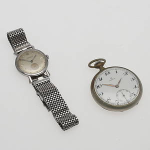 KLOCKOR, 2 st, Omega samt Ulysse Nardin.