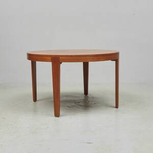 Soffbord, Teak. Diameter 90