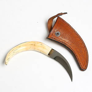 KNIV, sk. Claw knife, Gavin Dickerson, Syd Africa.
