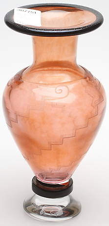 VAS, glas, Monica Backström, Kosta Boda, 1990-tal.