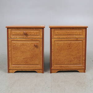 NATTBORD, ett par, 1900-2000-tal.