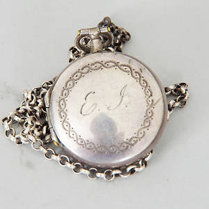 LUKTDOSA, silver, Johan Petter Larsson, Halmstad 1874.