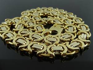 370g MASSIVE KING DESIGN Necklace 65cm 18k gold.