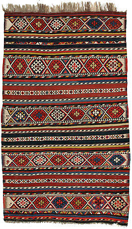 KELIM-MATTA, SHIRVAN, SEMI-ANTIK, 260 x 155 cm.
