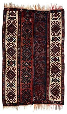 KELIM-MATTA, ANATOLISK, SEMI-ANTIK, 245 X 162 cm.