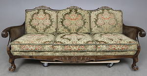 SOFFA, chippendale stil, 1900-talets första hälft.