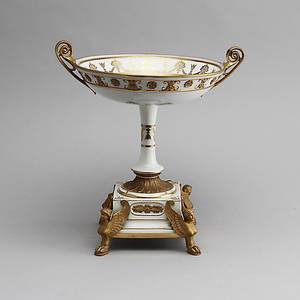 UPPSATSSKÅL, porslin, 1800-tal.