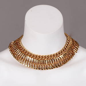 HALSBAND, förgylld metall, Lanvin, 1900-talets andra hälft.