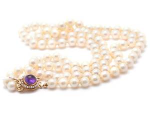 Pärlcollier 18K brv