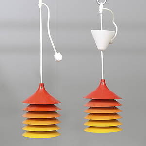 FÖNSTERLAMPOR, ett par, Duett, Bent Boysen, IKEA, 1970-tal.