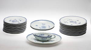 SERVISDELAR, 23 delar, porslin, Nejlika, IKEA, 1700-tals serie, 1990-tal.