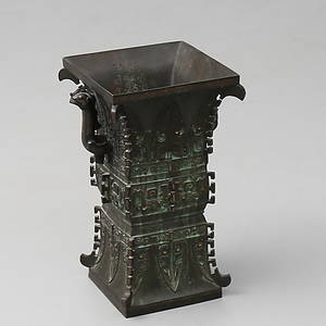 BRONSKÄRL Fanggu, sen Ming eller tidig Qing-dynasti, 1600- eller 1700-tal, Kina.