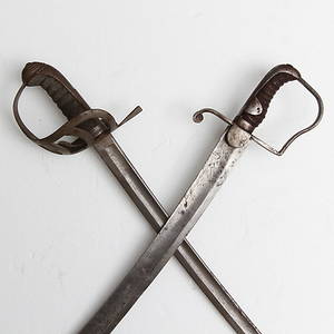 SABLAR, 2 st varav en Manskapssabel för kavalleri, pattern 1796.