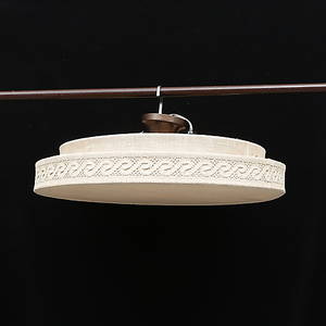 TAKPLAFOND, metalltextil.