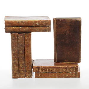 BÖCKER, 8 volymer, The Spectator, Joseph Addison, Richard Steele, ej daterade.
