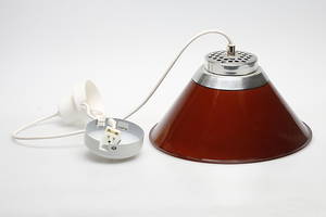 TAKLAMPA, Mars, Per Sundstedt, Atelje Lyktan, 1900-talets andra hälft, höjd exklusive sladd 20 cm.