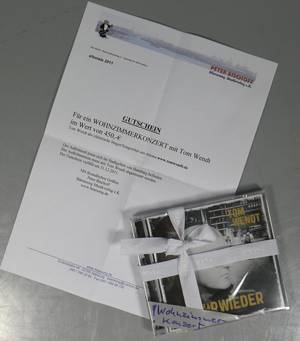 Bärensong Musikverlag, Gutschein über ein Wohnzimmerkonzert mit Tom Wendt inklusive CD