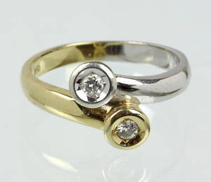BRILLANT RING, Gold 585.