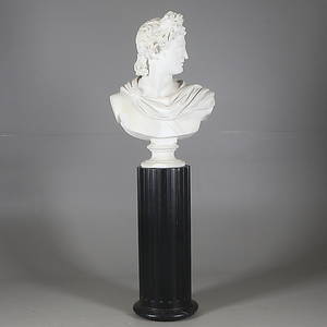 OIDENTIFIERAD KONSTNÄR. BYST, Gips, föreställande Apollo, 1900-tal.