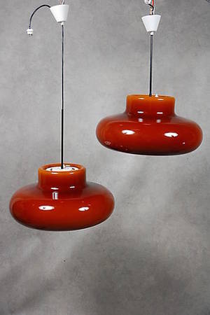 TAKLAMPOR, 1 par Frasselampor Anders Fransson Fagerhult , 1960 tal.
