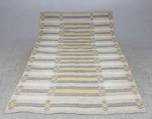INGRID DESSAU. Tillskriven. matta, rölakan, dubbelvävd, 195060-tal, ca. 250x160 cm.