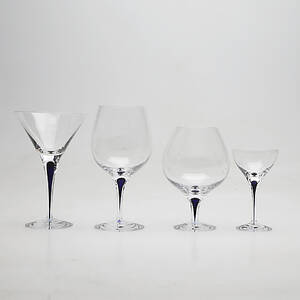 GLASSERVIS, 24 delar, Intermezzo, Erika Lagerbielke, Orrefors.