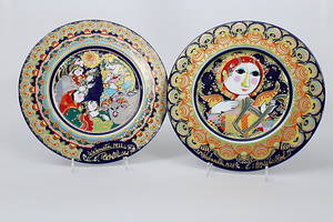 JULTALLRIKAR porslin, 2 stycken, 1977 och 1978, design Björn Winblad, Rosenthal.