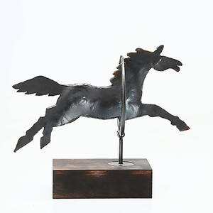 BERTIL VALLIEN. Skulptur, häst, smide, Boda, limiterad, numrerad.