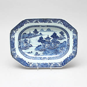 STEKFAT, porslin, Kina, 1700-tal.