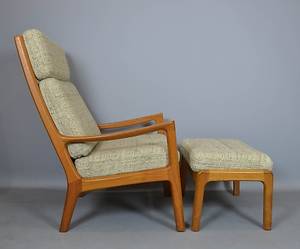 OLE WANSCHER. SESSEL UND HOCKER FÜR PETER JEPPESEN.