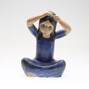 LISA LARSON. stengods, figur, Thailändska, Gustavsberg.