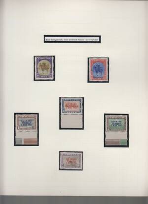 GRØNLAND. Samling 1905-1983 inkl. komplet ÆNDREDE FARVER mm.