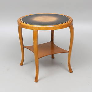 BORD, med hylla och glasskiva, 194050-tal.
